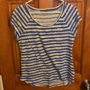 Blue & White Stripped Tee Shirt